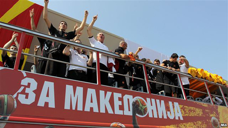 Македонија ги поздрави своите херои