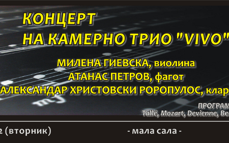 Концерт на камерно трио “ VIVO “